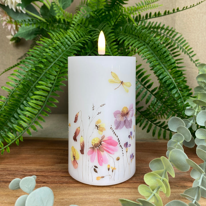 LED-lampa - Blinkande blomma 7,5x12,5 cm