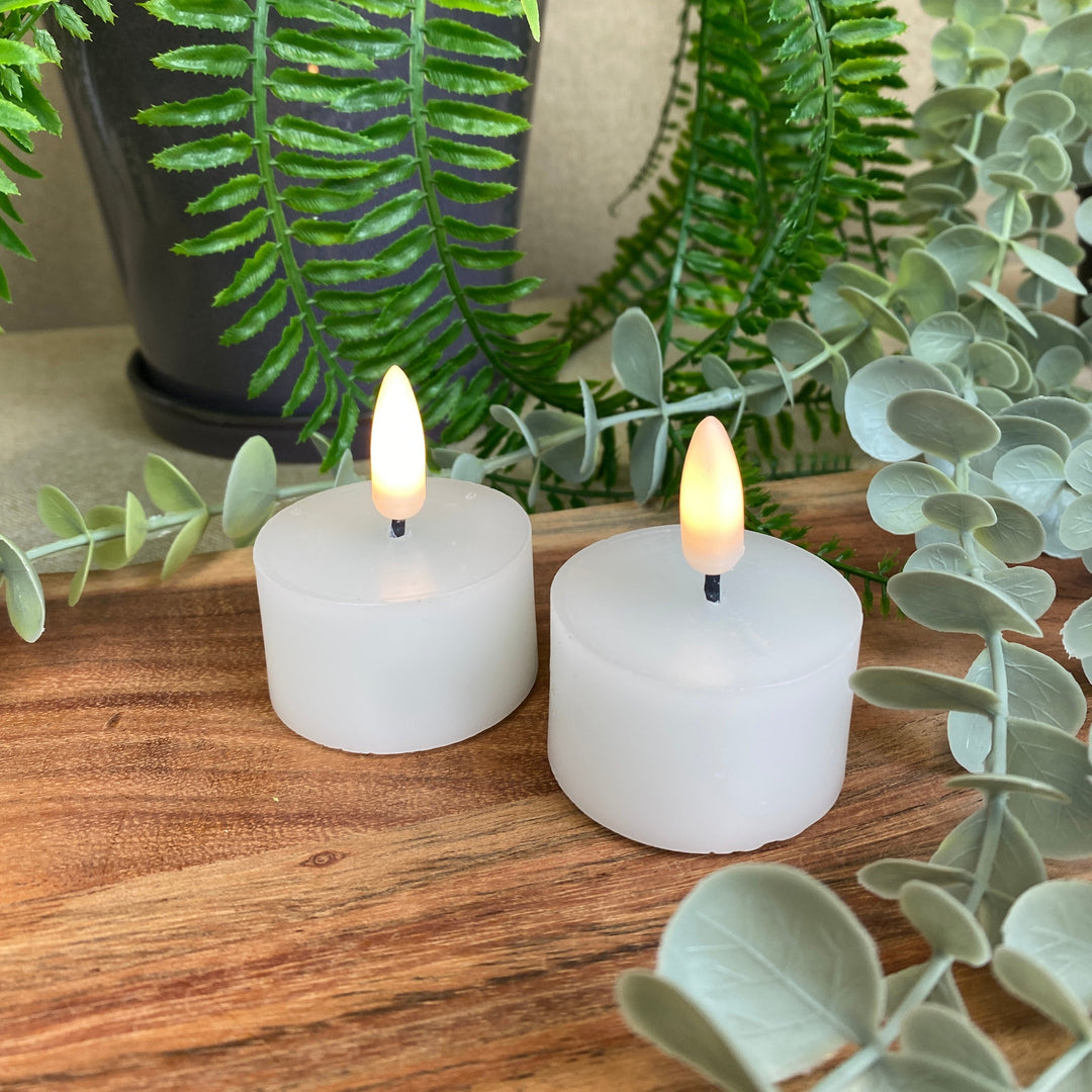 LED-värmeljus 2 st. med 3D-låga