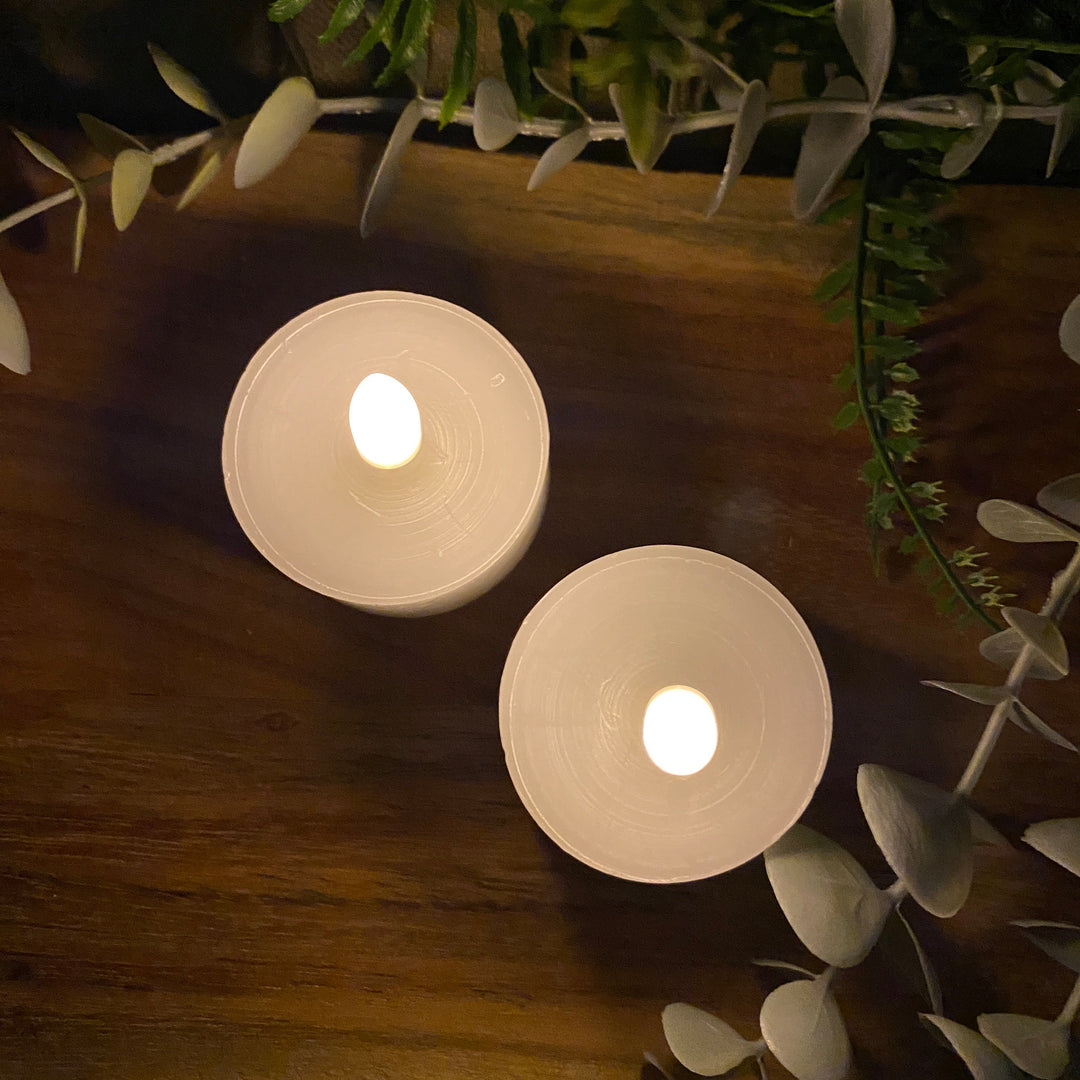 LED-värmeljus 2 st. med 3D-låga