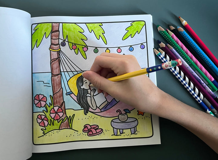 Mysig målarbok - Amelia Green: Att leva mitt bästa liv