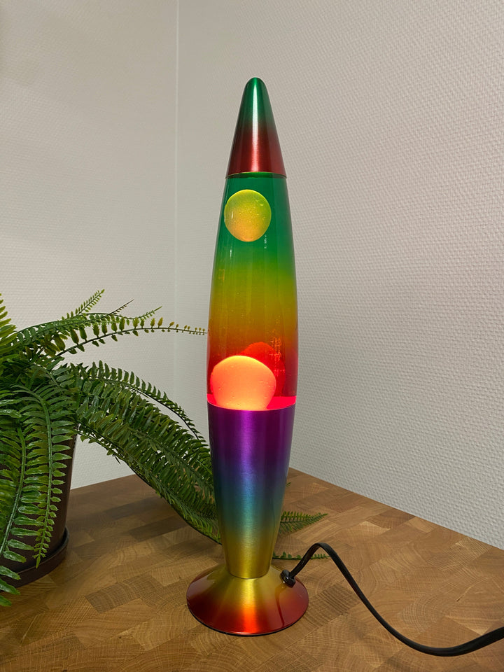 Lavalampa 40 cm 25 W regnbåge