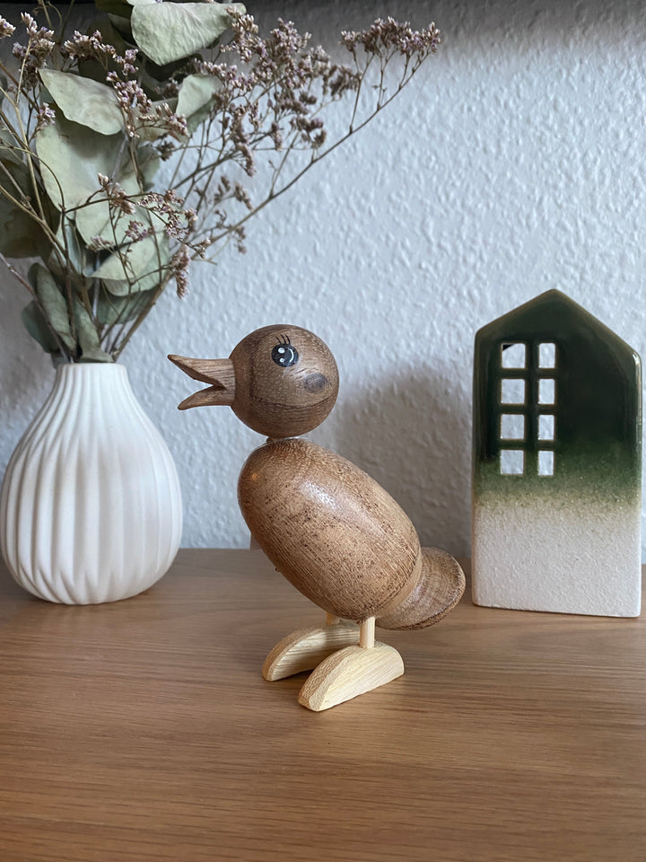 Ankfigur i succi-trä - 4,8x10x12 cm