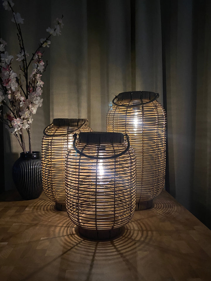 Sollyktor 3 st. i naturlig färg - PVC/metall