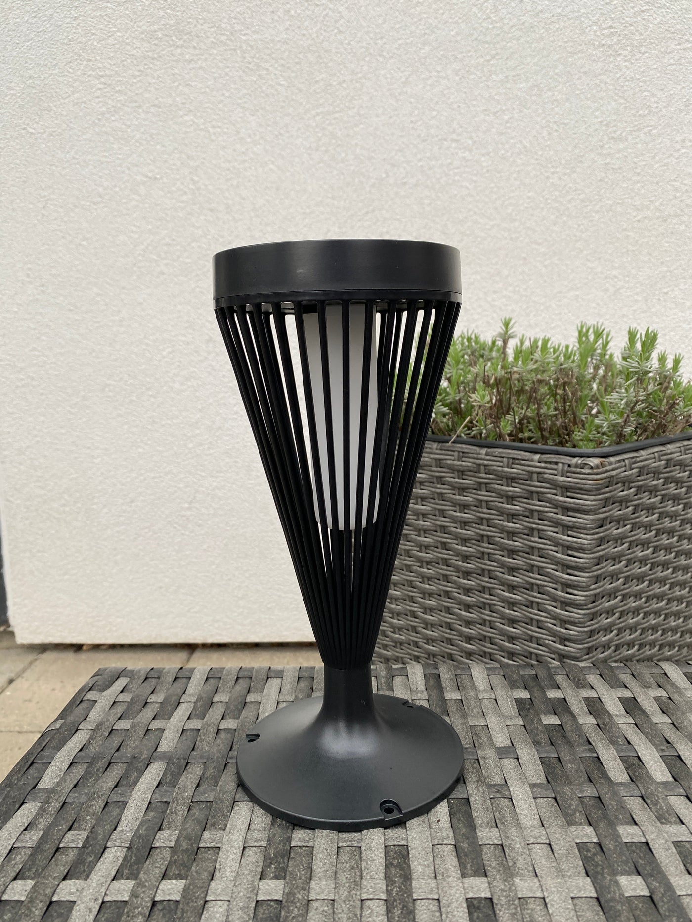 Solfacklampa Ø10x46,5 cm 12 LED för bord, mark och vägg