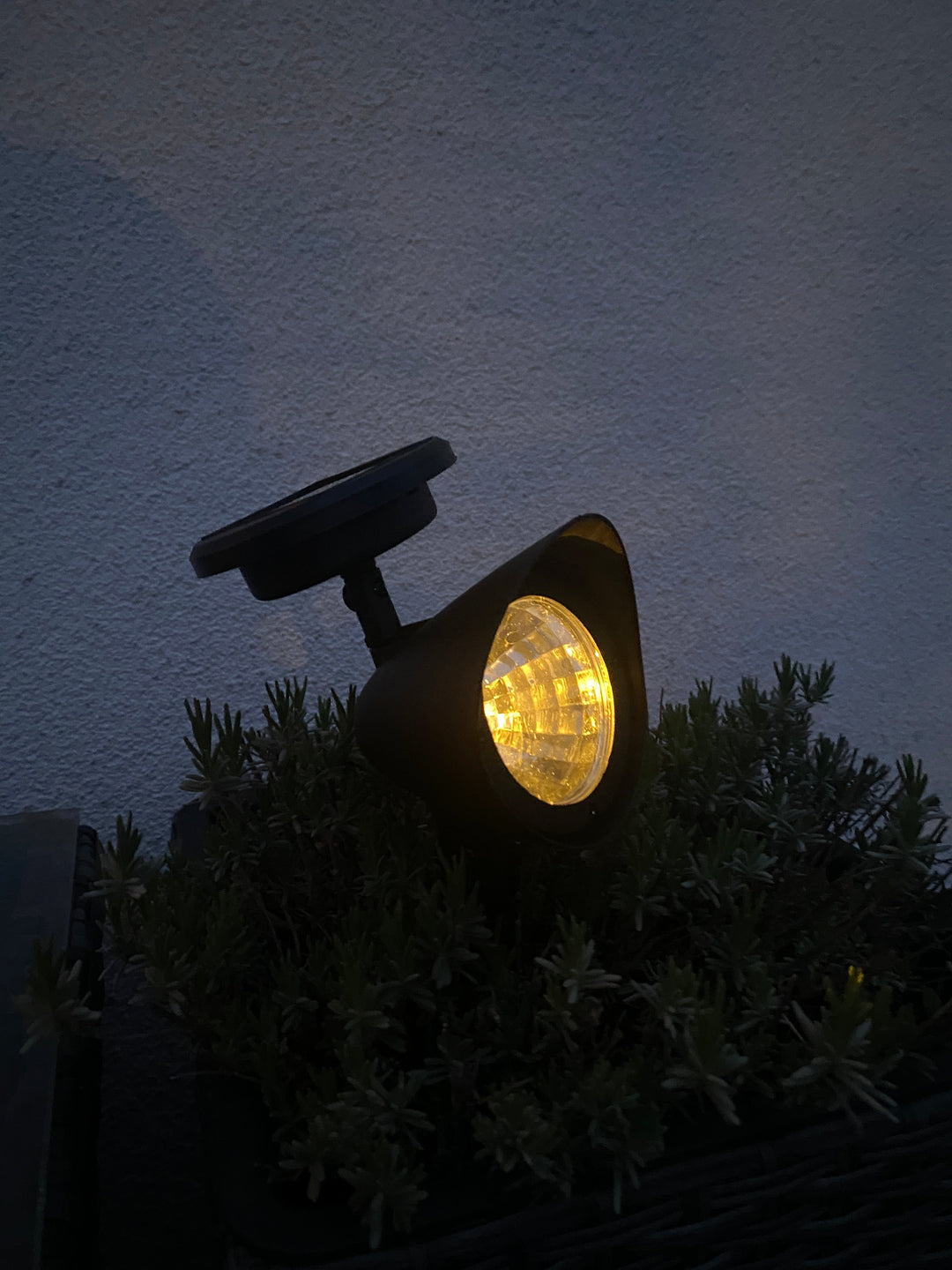 Solar trädgårdsspot 13x8,5x27 cm svart plast 4 st.