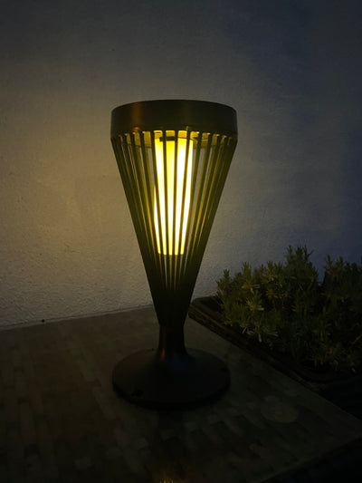 Solfacklampa Ø10x46,5 cm 12 LED för bord, mark och vägg