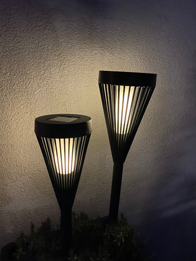 Solfacklampa Ø10x46,5 cm 12 LED för bord, mark och vägg