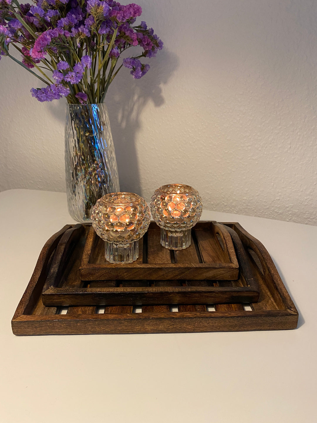 Brickset 3 st. mörkbrunt trä