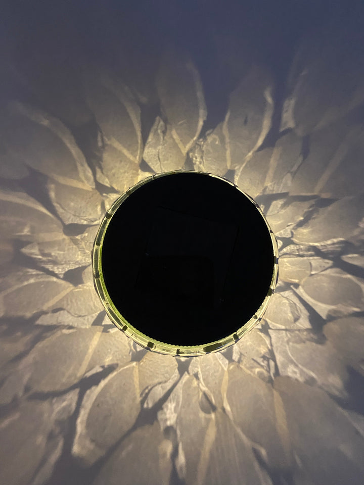 Solcellslampa i mosaik Ø10xH9 cm klar