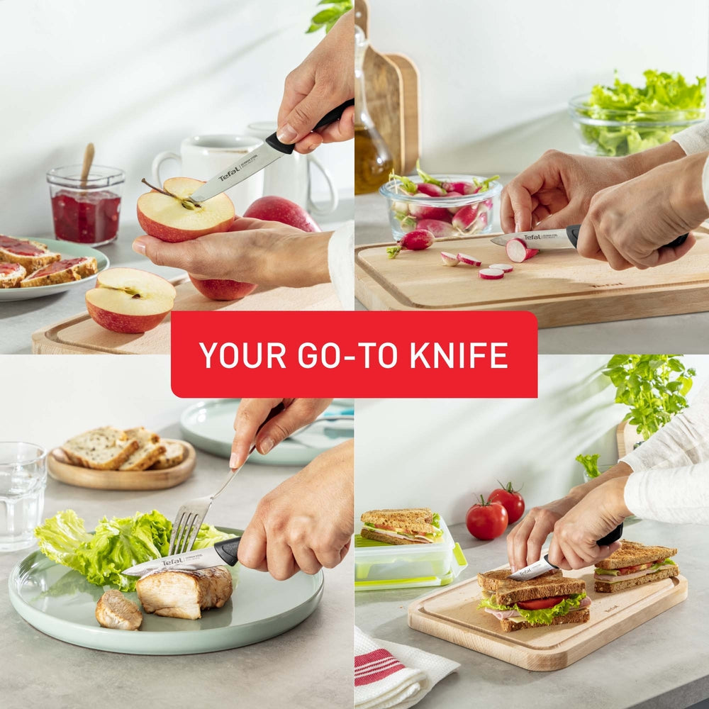 Tefal - ColorFood örtkniv 8 cm svart