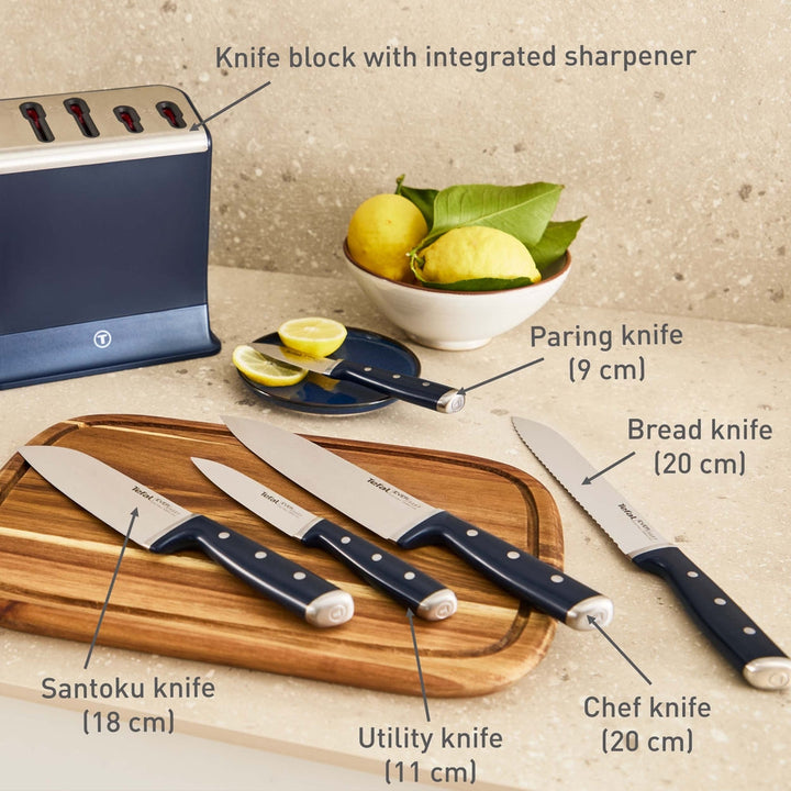 Tefal - EverSharp Pro knivblock med 5 knivar