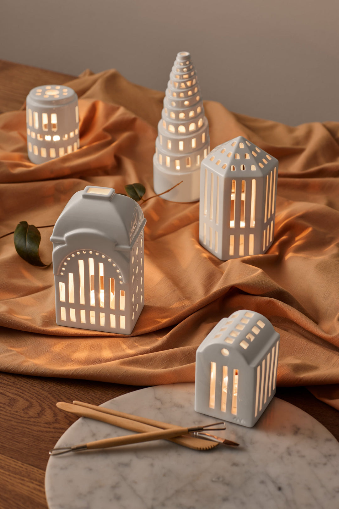 Kähler - Urbania ljushus litet torn H11.5 - Vit