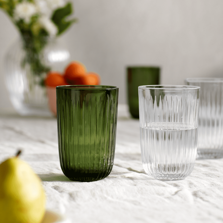 Kähler Hammershøi - Vattenglas 37 cl grön 4 st.
