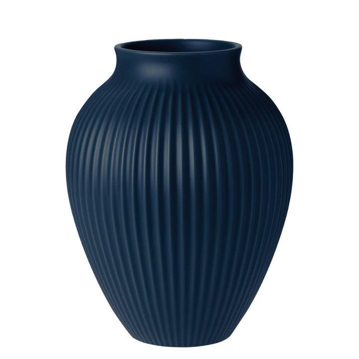 Knabstrup - Vas 27 cm ripple matt mörkblå