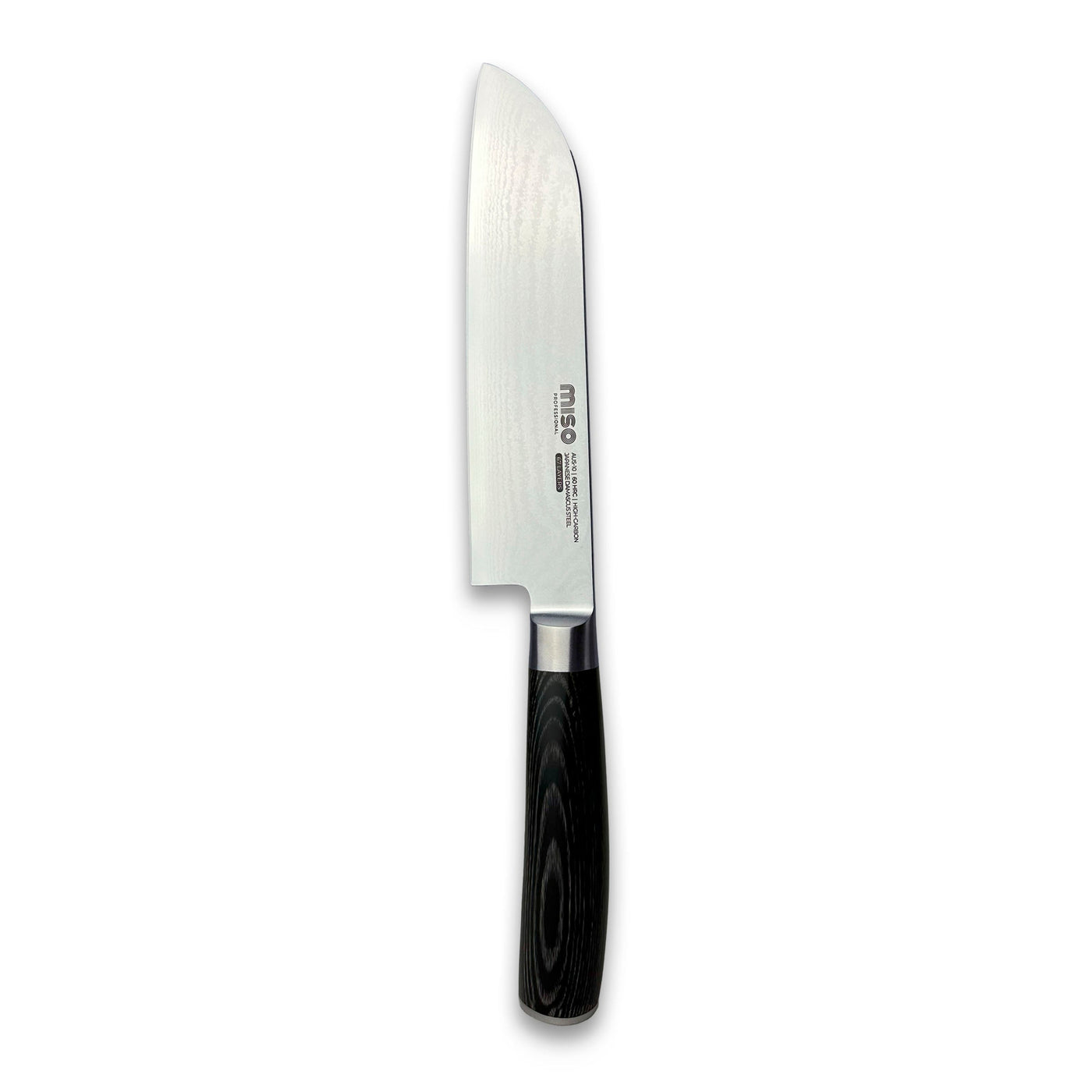 Miso Köksredskap - Damaskus Professionell Santoku Knife - 18 cm / 7"