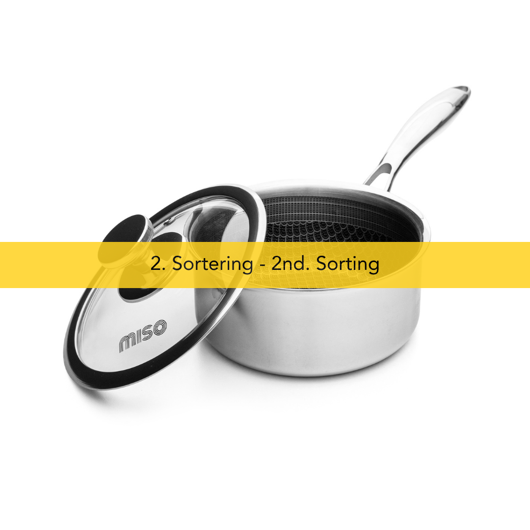 Miso - 2 Sort. Diamond Dust Non-Stick Kastrull 1,6L | 16 cm