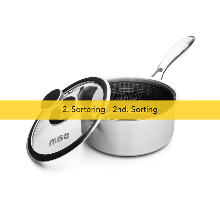 Miso - 2 Sort. Diamond Dust Non-Stick Kastrull 1,6L | 16 cm