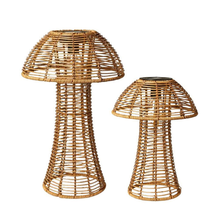 Solcellslampor 2 st. mushroom - natur