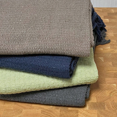 Dacore - Rutig med fransar 125x150 - Mocca