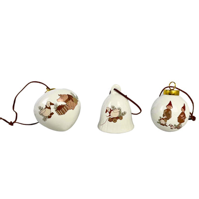The Old Pharmacy - Presentförpackning med boll, klocka och hjärta 7 cm Nordic Pixie