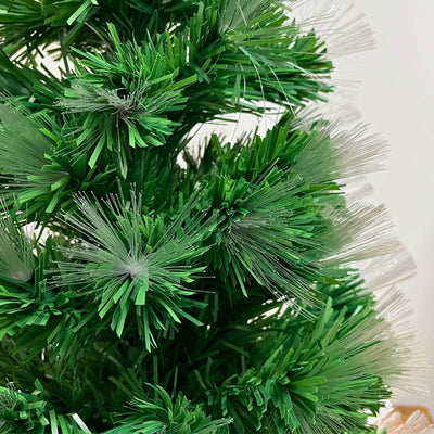 Fiberjulgran - H90 cm 84 LED flerfärgad IP44 grön