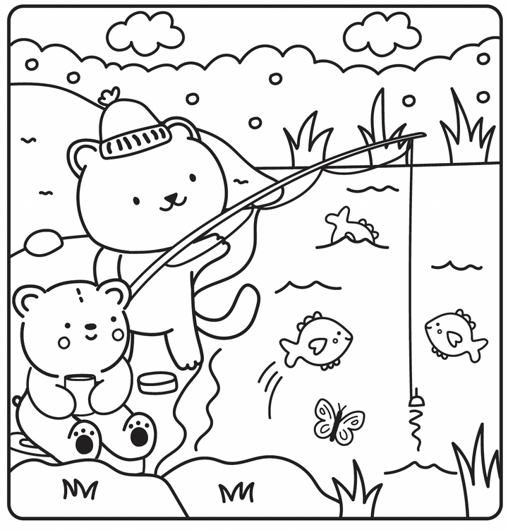 Mysig målarbok - Sunny Vibes: Vila &amp; Slappna av