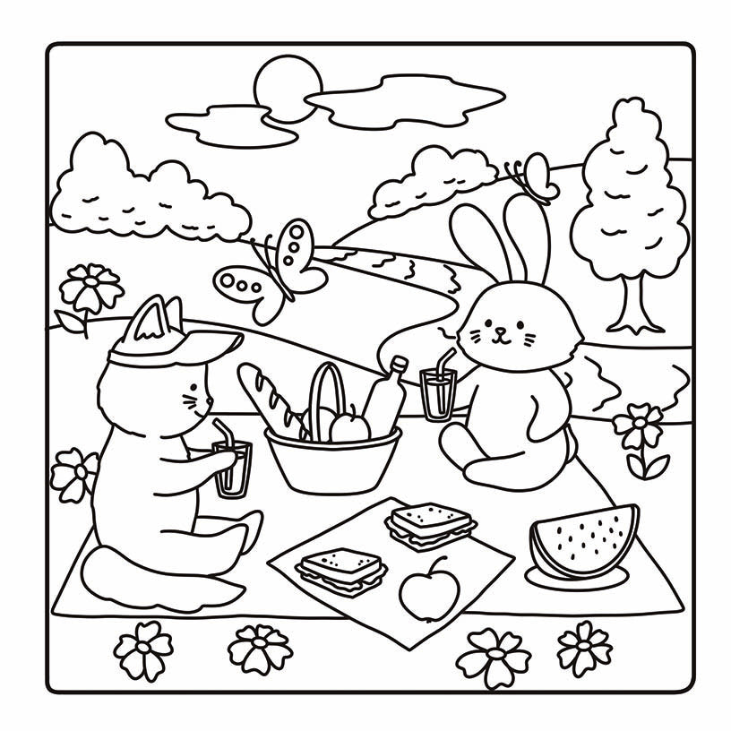 Mysig målarbok - Amelia Green: Mysiga sötnosar