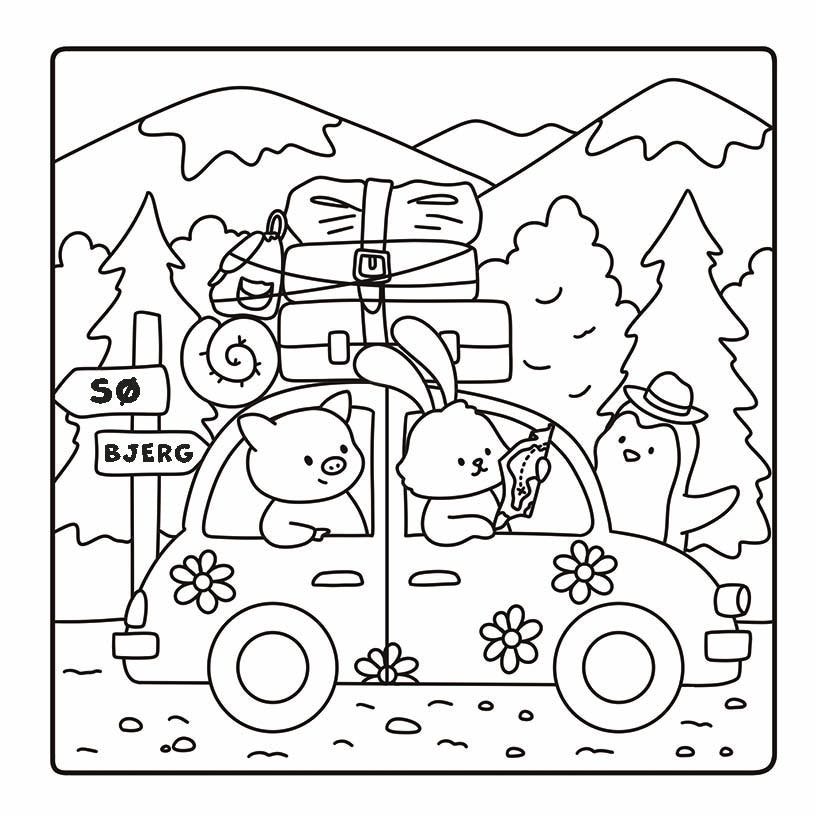 Mysig målarbok - Amelia Green: Mysiga sötnosar