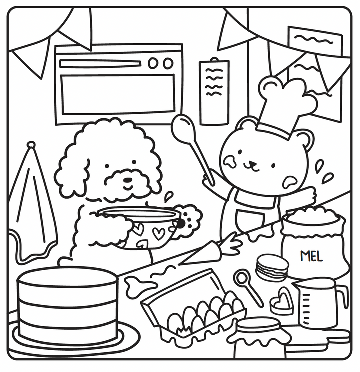 Mysig målarbok - Sunny Vibes: Mysigt och lugnt