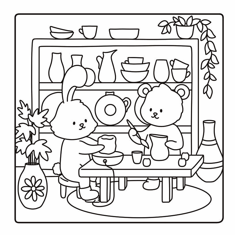 Mysig målarbok - Amelia Green: Mysiga sötnosar