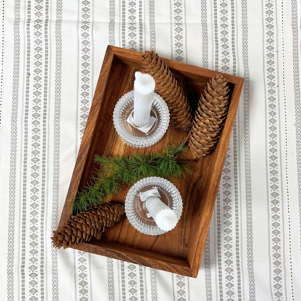 Låda 29x20x5 cm oljat akaciaträ