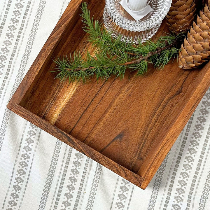 Låda 29x20x5 cm oljat akaciaträ