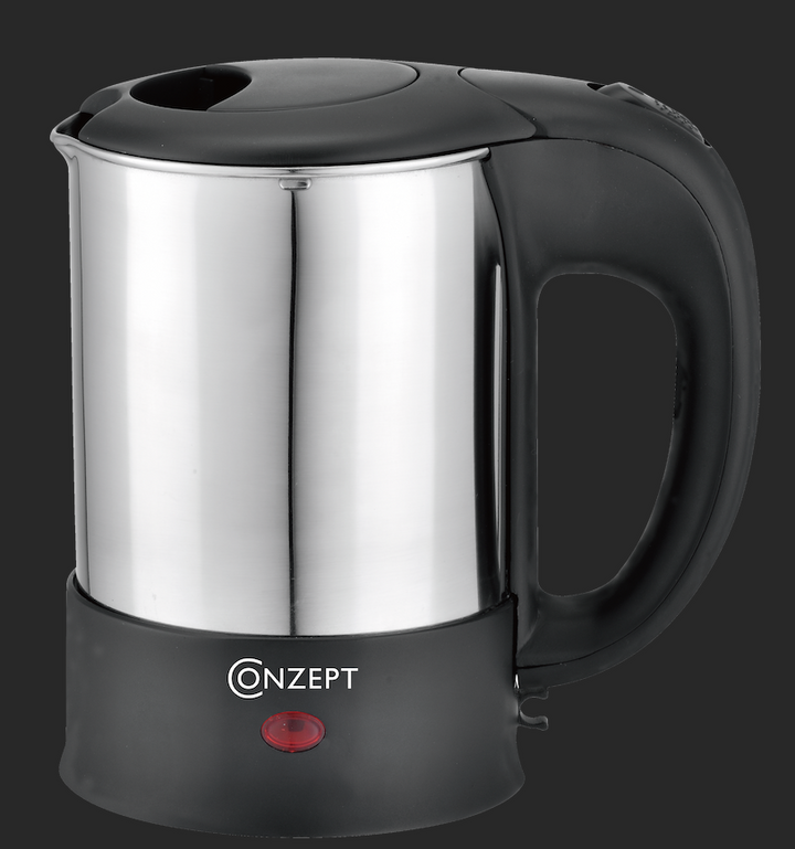 Conzept - Elektrisk vattenkokare för resor 0,5 L 1100 W 120/240V stål