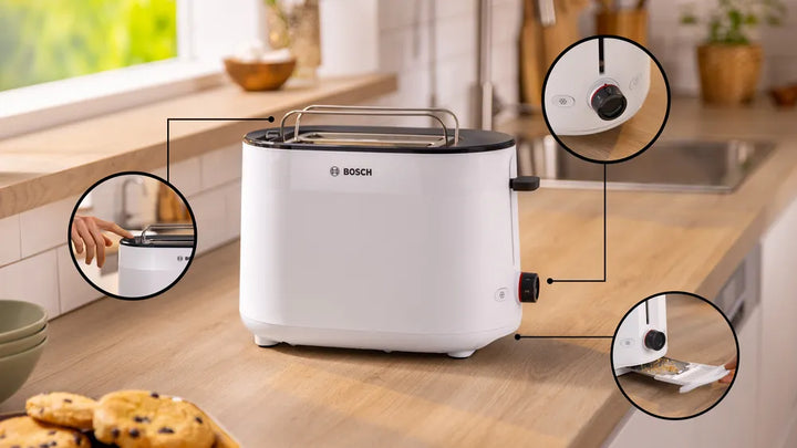 Bosch - Brödrost stående MyMoment vit
