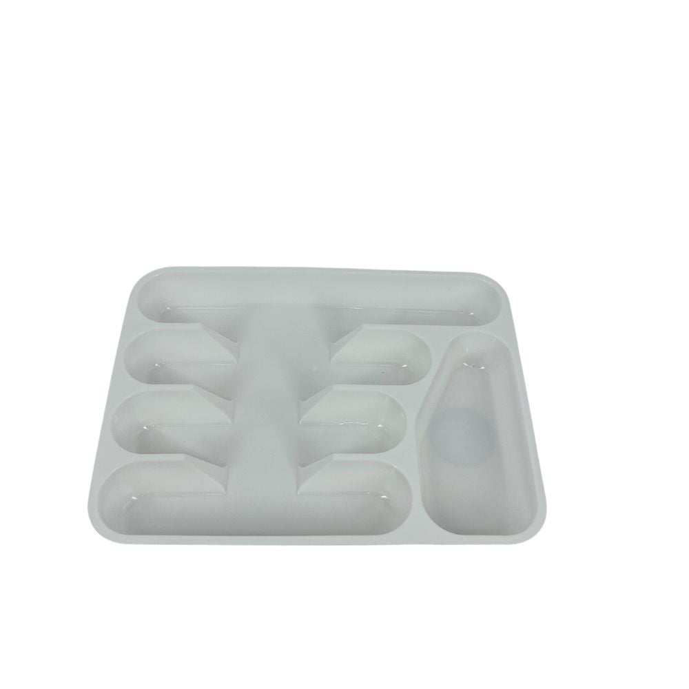 Conzept bestickbricka plast 32,5x25x4 cm vit