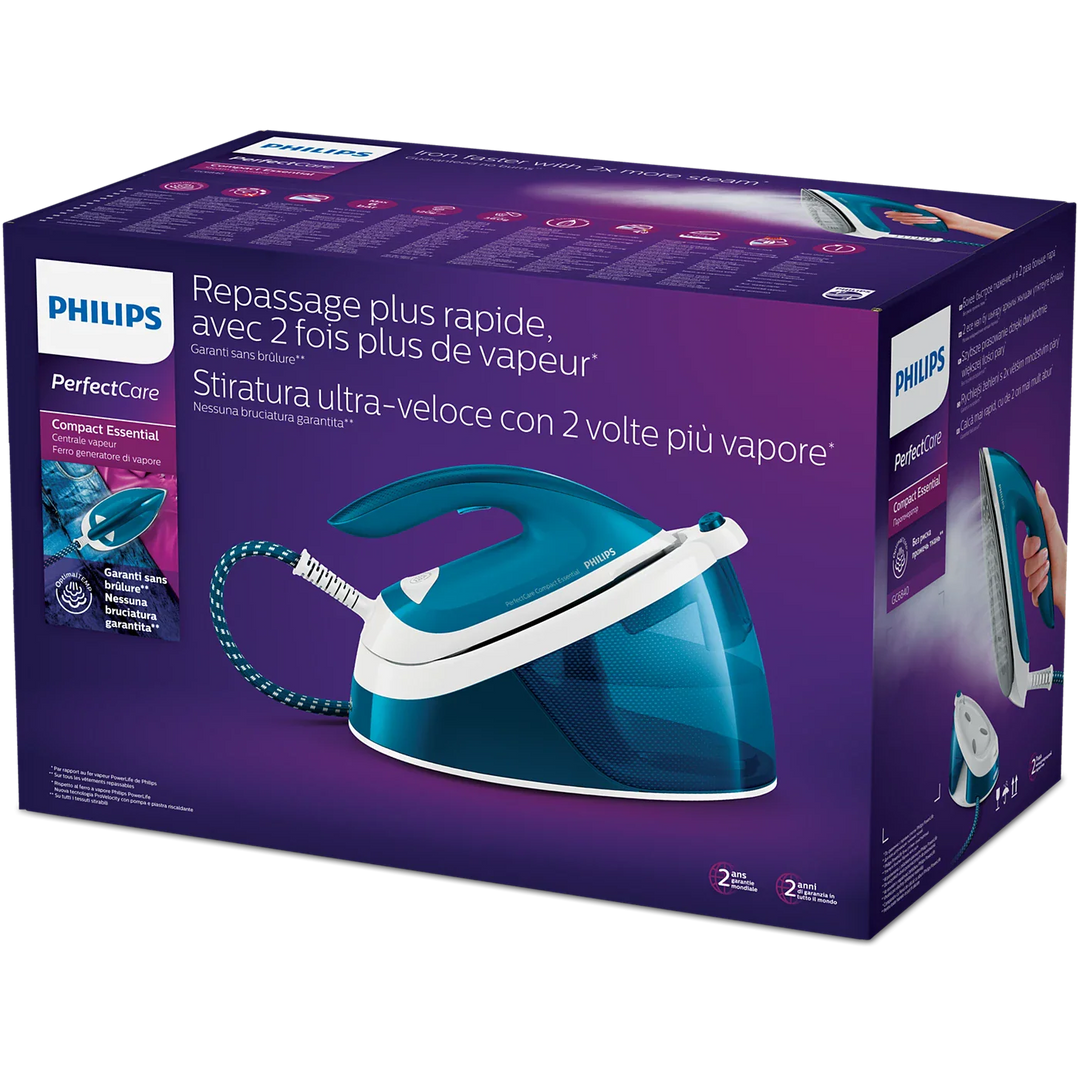 Philips - Ångstation PerfectCare Compact Essential 2400 W - GC6840/20