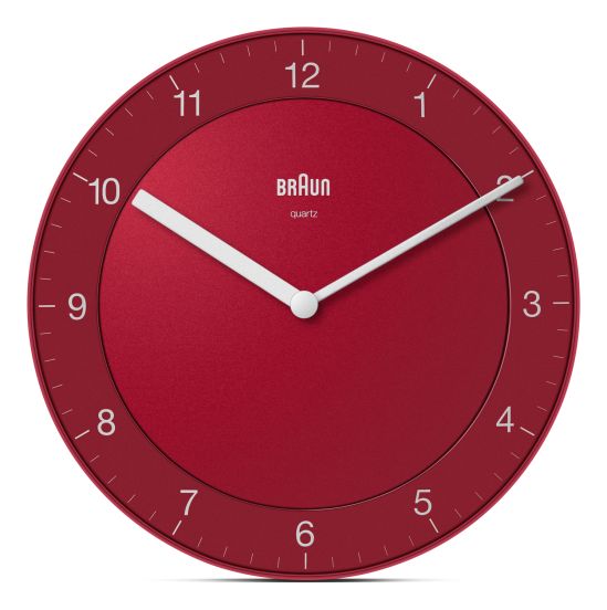 Braun - Vægur rød BC06R Ø 20 cm