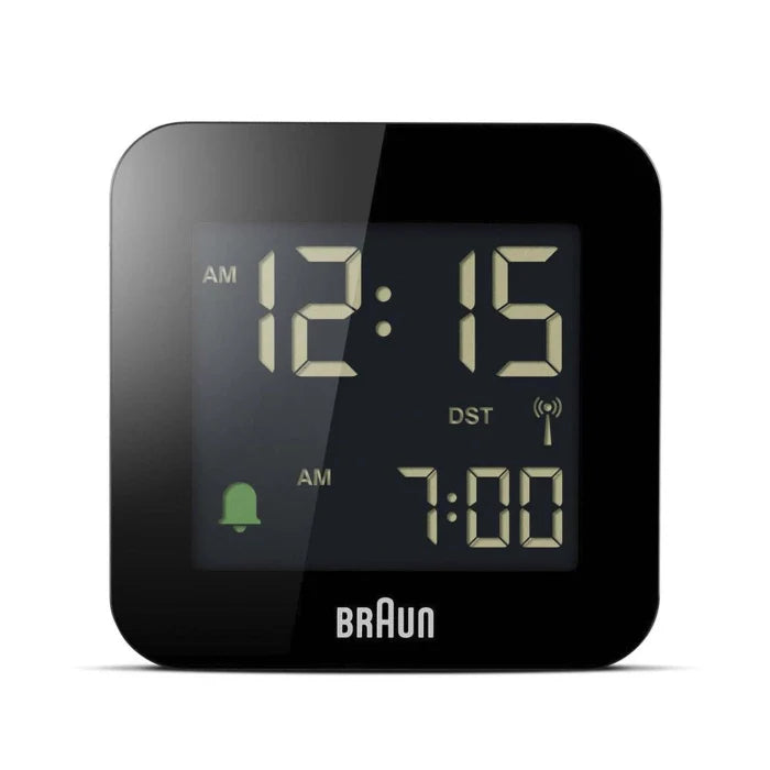 Braun - Väckarklocka digital radiostyrd BC08B-DCF - Svart 5,75 cm