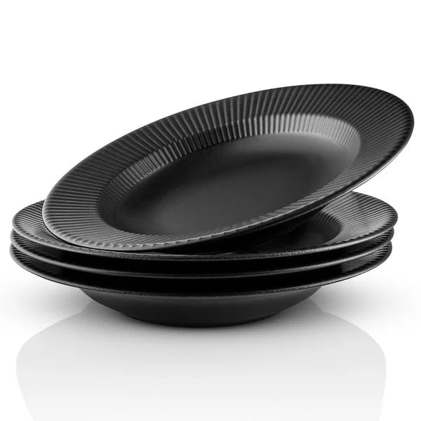 Eva Trio - Legio Nova Djup tallrik 25cm Svart 4 st.