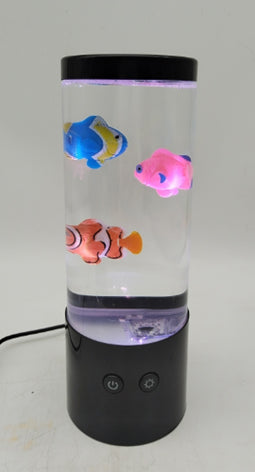 Fiskelampa med 3 fiskar för batteri inkl. USB-kabel