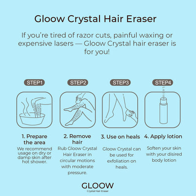 Gloow Crystal Hair Eraser - Hårborttagare