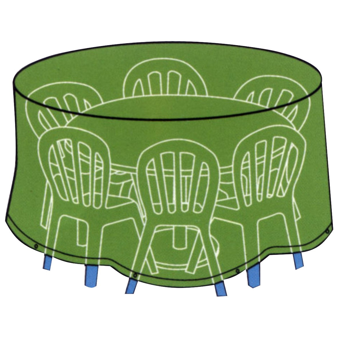 Conzept - Skydd för runt bord med stolar - 200 x 80