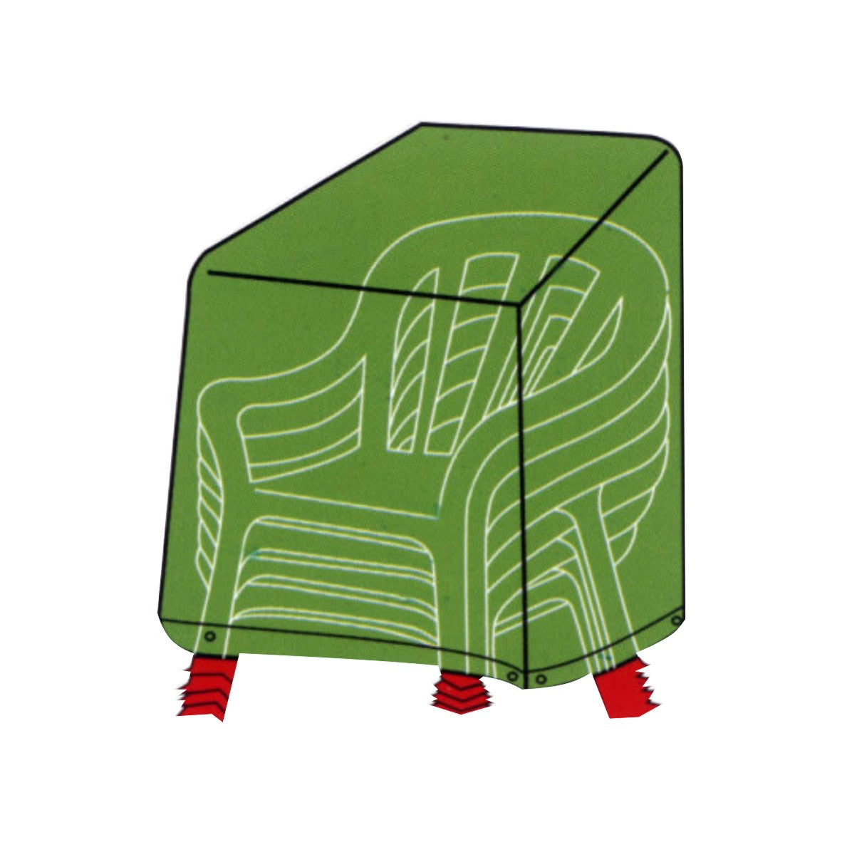 Conzept - Skydd för stapelbara stolar - 68x68x105