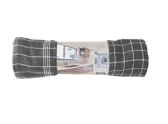 Haahr & Co - Kockvispar 3-pack - Grå