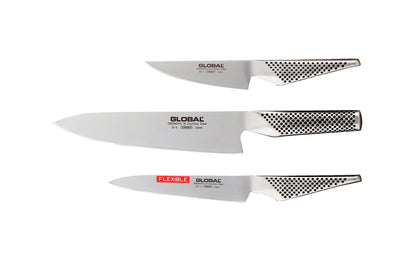 Global - Knivset 3 delar - GS-1, GS-11, G-2 - stål