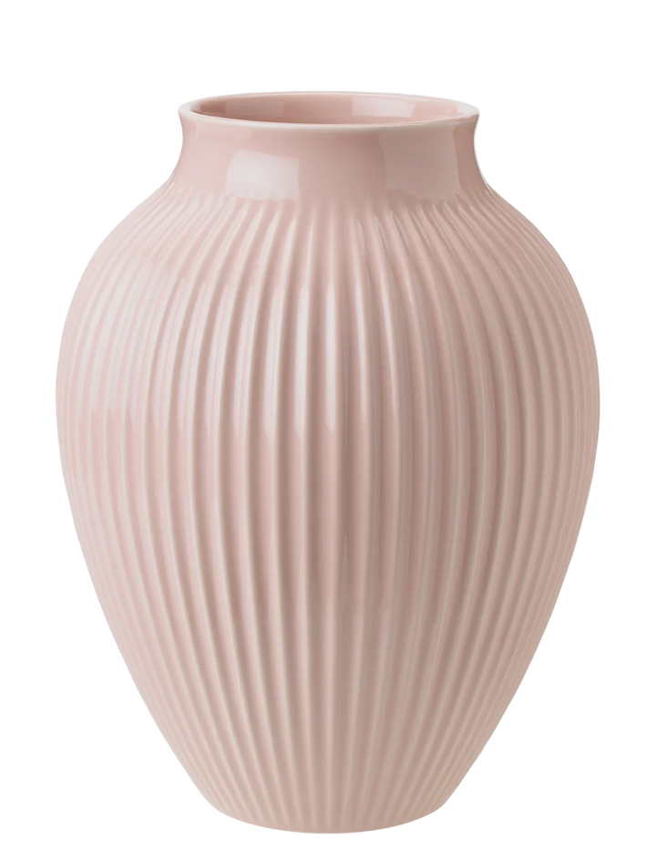 Knabstrup - Vas H 27 cm ripple matta dusty rose