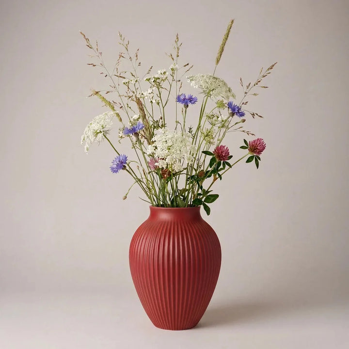 Knabstrup - Vase 27 cm cherry red