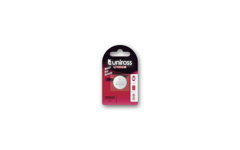 Uniross Litiumknapp CR2032 3V - BL1