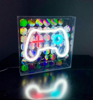 Neonskylt - Spelkontroll för USB