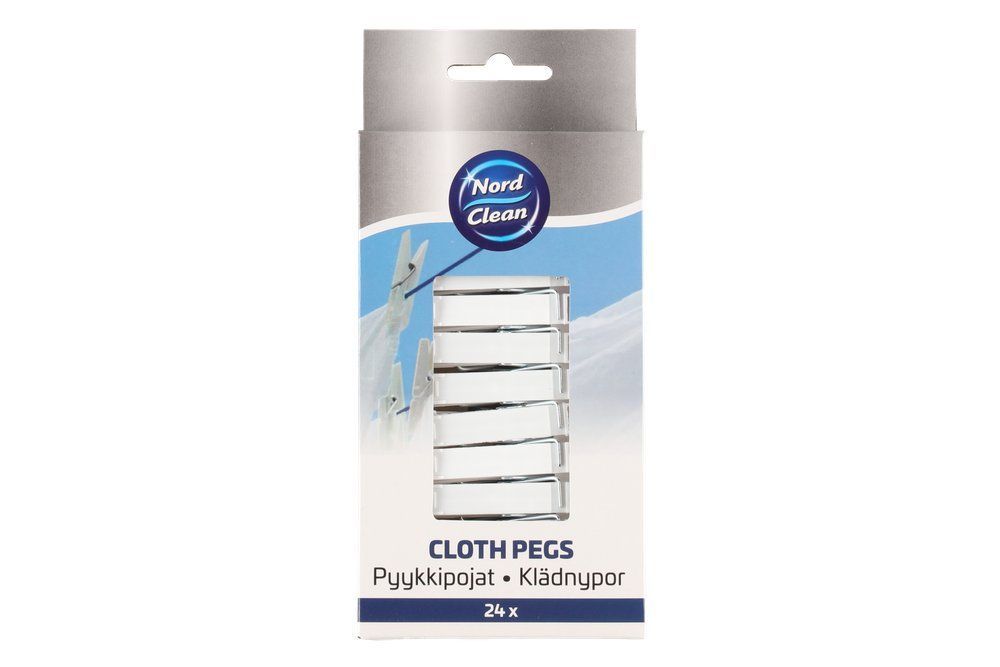 Nord Clean - Klädhängare 24 st - Ass. färger